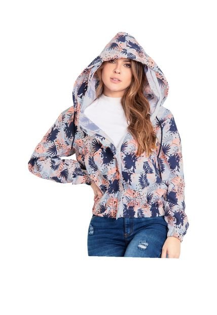 Chaqueta Juvenil Femenino Estampado - Rosa Atypical
