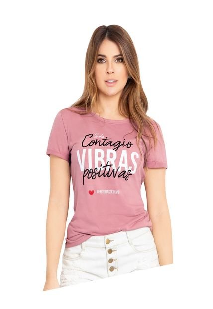 Camiseta Mujer Palo De Rosa Oscuro Atypical 73969