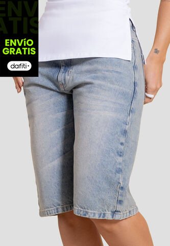 Bermuda Mujer Azul Claro Atypical 107111 Atypical