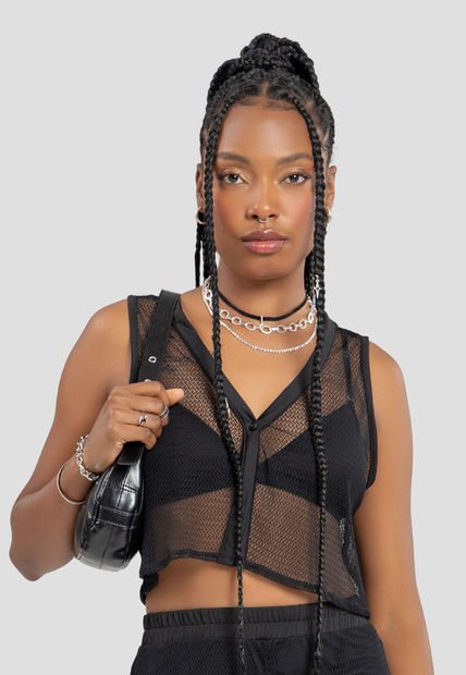 Blusa Mujer Negro Atypical 106861