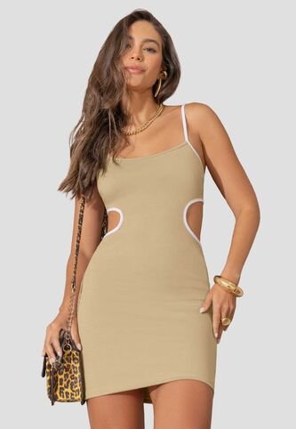 Vestido Corto Mujer Latte Atypical 4336 Atypical