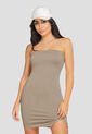 Vestido Corto Mujer Café Pardo Atypical 106912 de Atypical