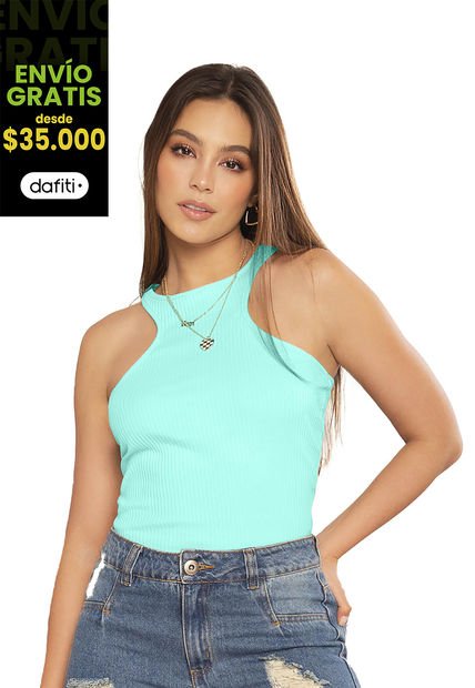 Blusa Mujer Verde Menta Atypical 88522