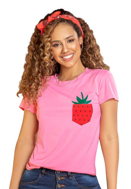 Camiseta Mujer Rosado Barbie Atypical 92860