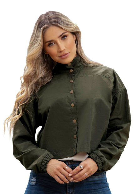 Chaqueta Mujer Verde Militar Atypical 90610