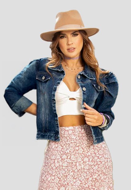 Chaqueta Mujer Azul Atypical 92657