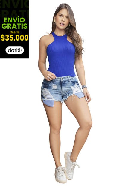 Blusa Mujer Azul Rey Atypical 88522