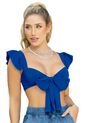 Crop Top Juvenil Azul Atypical 92866 de Atypical