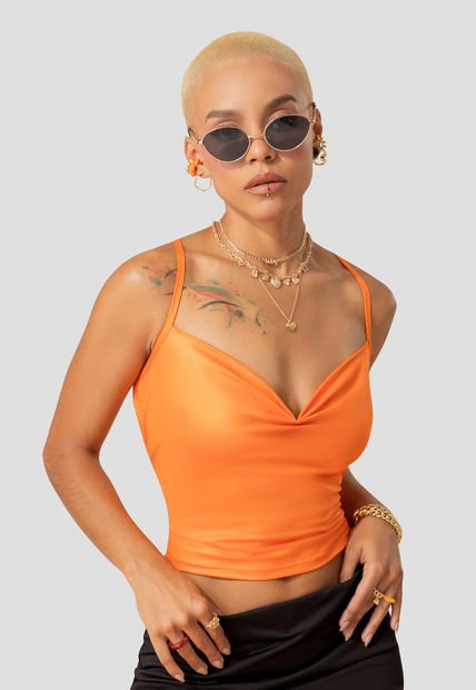 Blusa Mujer Naranja Atypical 106061