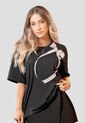 Camiseta Mujer Negro Atypical 105454 de Atypical