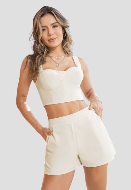Conjunto Mujer Beige Atypical 851