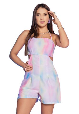 Enterizo Corto Mujer Multicolor Atypical 4535 Atypical