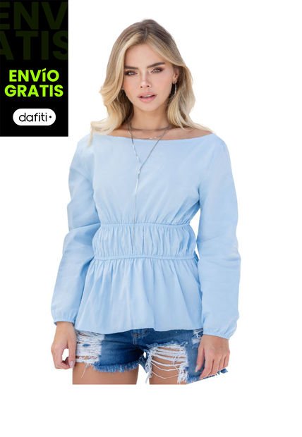 Blusa Juvenil Femenino Azul Claro Atypical