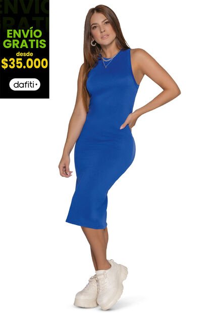 Vestido Mujer Azul Atypical 16997