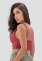 Crop Top Mujer Rojo Atypical 106603 de Atypical