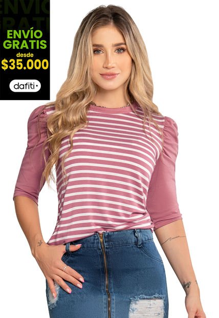 Blusa Mujer Rosa Atypical 77262