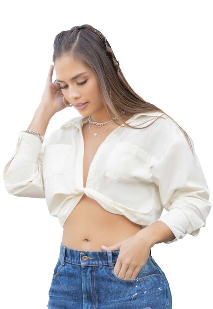 Camisa Mujer Marfil Atypical 5524