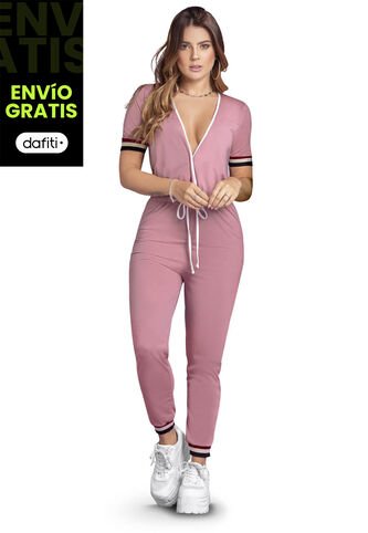 Enterizo Largo Mujer Palo De Rosa Atypical 86055 Atypical