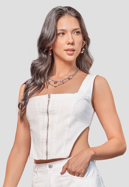 Corset Mujer Blanco Atypical 105535