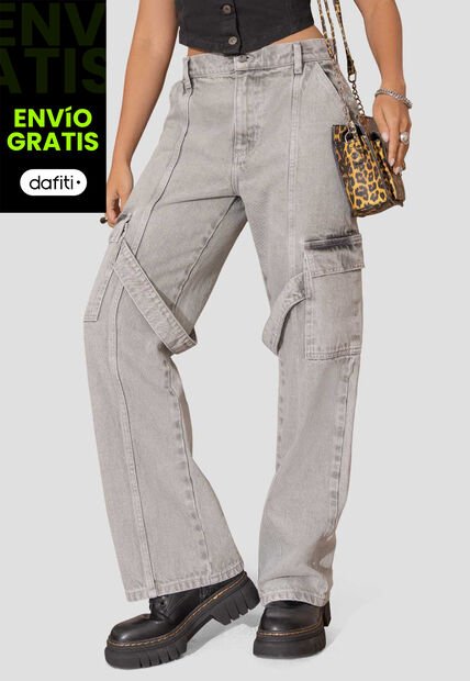 Jean Mujer Gris Claro Atypical 112648