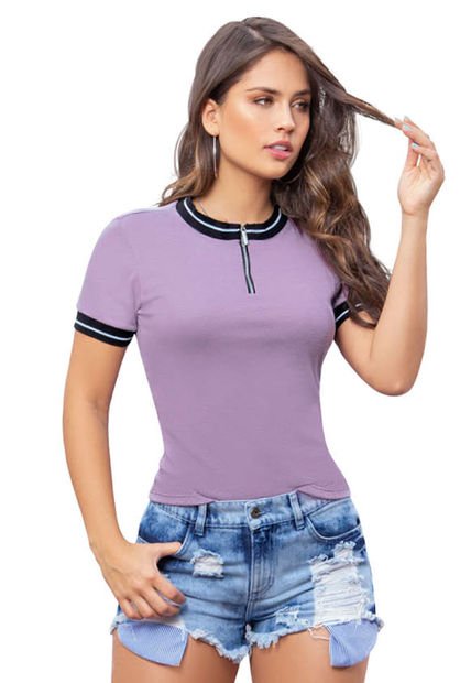 Blusa Mujer Lila Atypical 86027
