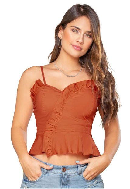 Blusa Mujer Naranja Atypical 82979