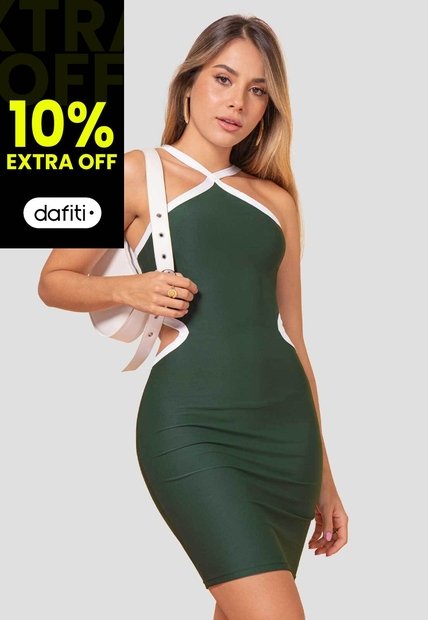 Vestido Mujer Verde Pino Atypical 113633