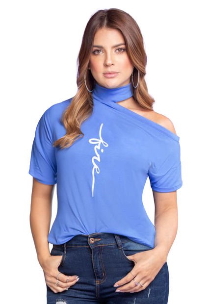 Blusa Mujer Azul Atypical 86052
