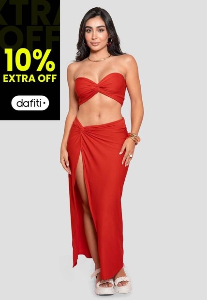 Conjunto Mujer Rojo Atypical 100672