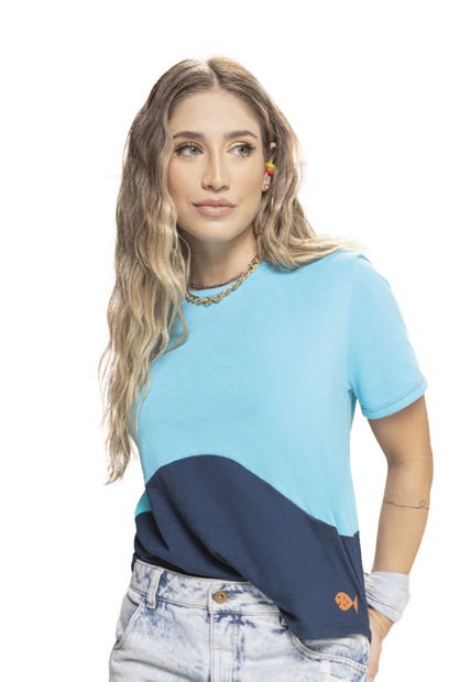 Camiseta Mujer Azul Atypical 826