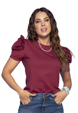 Camiseta Mujer Vinotinto Atypical 32570 Atypical