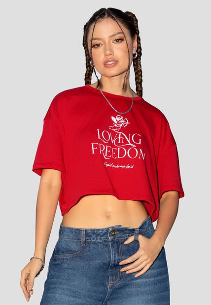 Camiseta Mujer Rojo Atypical 103307