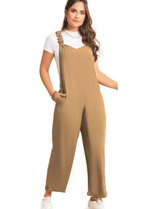 Overall Corto Para Mujer Caramelo ATYPICAL