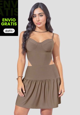 Vestido Mujer Chocolate Atypical 111935 Atypical