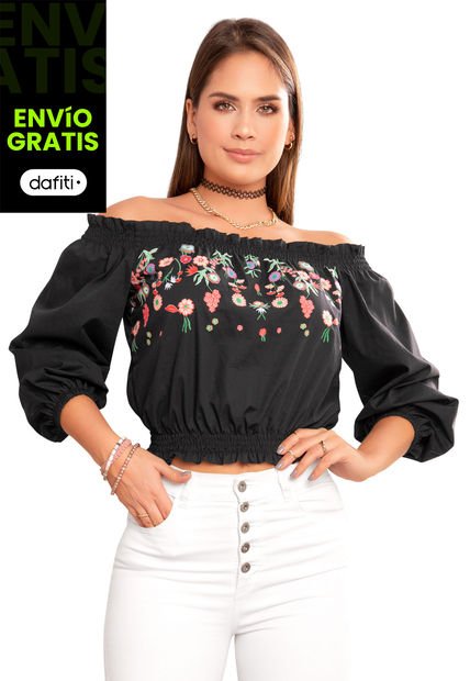 Blusa Mujer Negro Atypical 92799