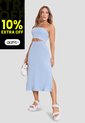 Vestido Mujer Azul Claro Atypical 106872 de Atypical
