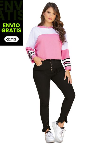 Camibuzo Mujer Rosado Atypical 92434