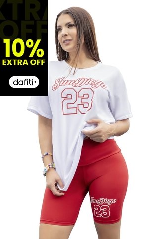 Conjunto Mujer Rojo Atypical 5887 Atypical