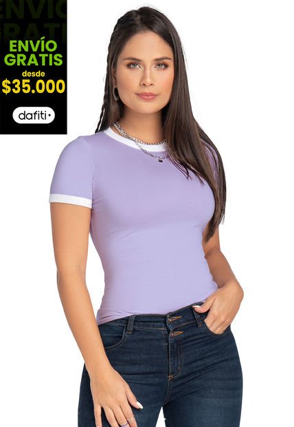 Camiseta Mujer Lila Atypical 87105