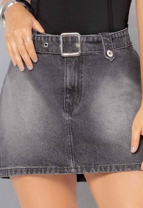 Falda Corta Mujer Negro Atypical 112380