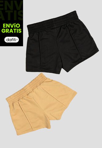 Short Paq X2 Mujer Multicolor Atypical 104470 Atypical