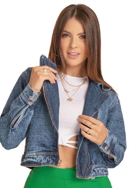 Chaqueta Mujer Azul Atypical 5782