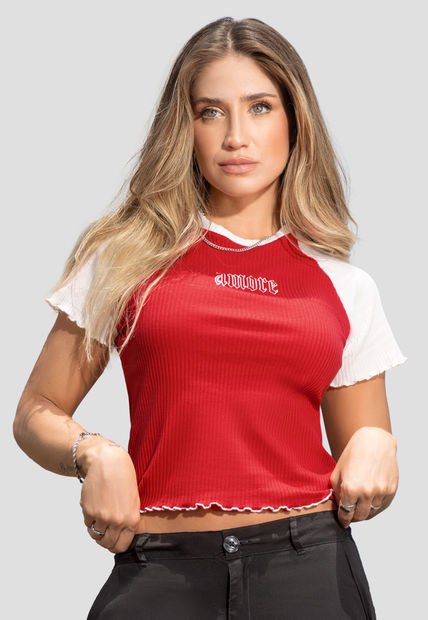 Camiseta Mujer Rojo Atypical 103310