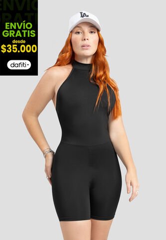 Enterizo Corto Mujer Negro Atypical 106860 Atypical