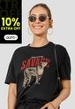 Camiseta Mujer Negro Atypical 114250 de Atypical