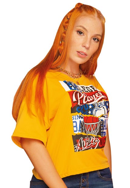 Camiseta Mujer Amarillo Atypical 16987