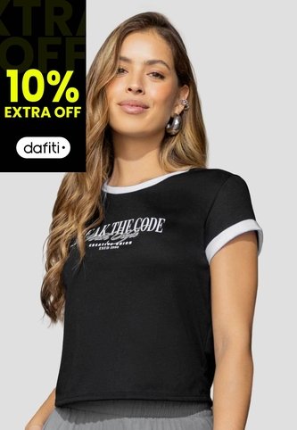 Camiseta Mujer Negro Atypical 114253 Atypical