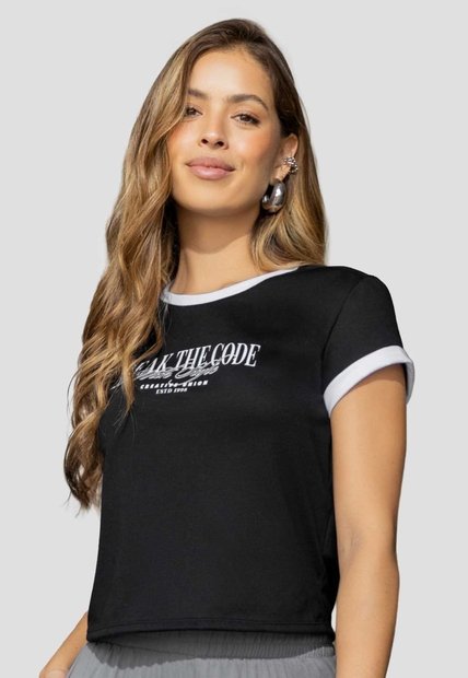 Camiseta Mujer Negro Atypical 114253