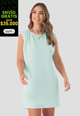 Vestido Corto Mujer Azul Atypical 104506 Atypical