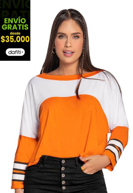 Camibuzo Mujer Naranja Atypical 92434
